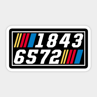 1843 Sticker